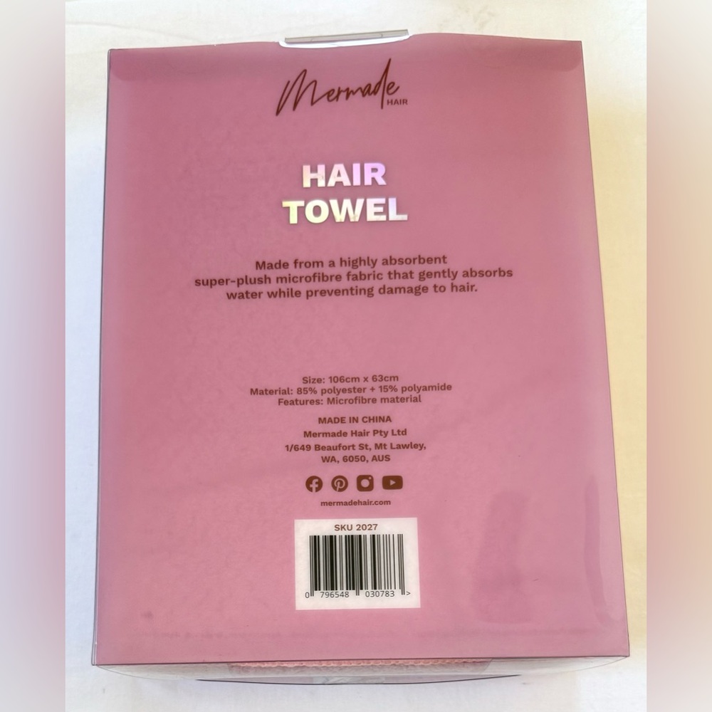 Mermade Hair Hair Towel + Scrunchie - Picture 4 of 4